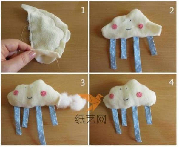 Cute handmade cloud decoration DIY tutorial