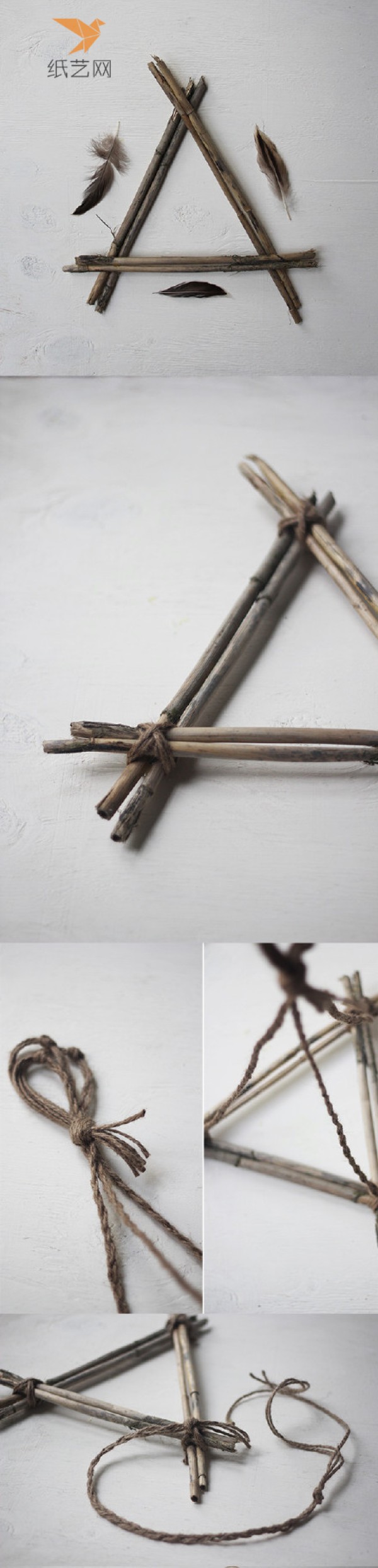 Tutorial on turning waste into treasure: beautiful wind chimes made from dead branches