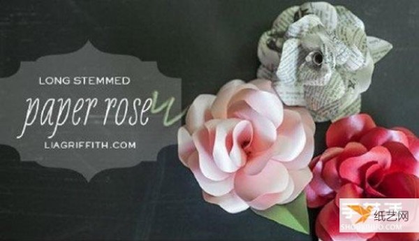 Illustrated tutorial on the simple folding method of personalized paper rose hairpins