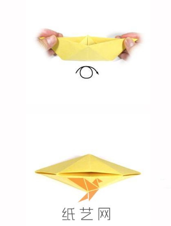 Tutorial on making origami boats for children during the Mid-Autumn Festival