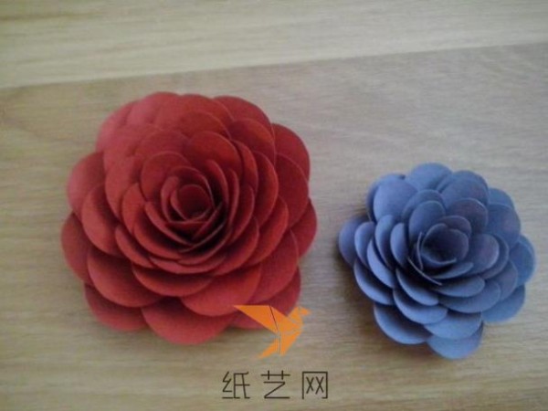 Simple and beautiful multi-petal paper art flower paper rose Valentines Day gift decoration