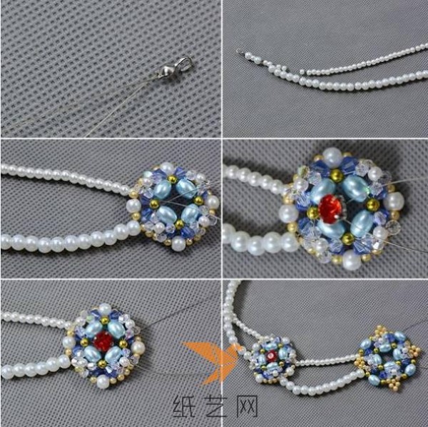 Super beautiful handmade beaded necklace making tutorial