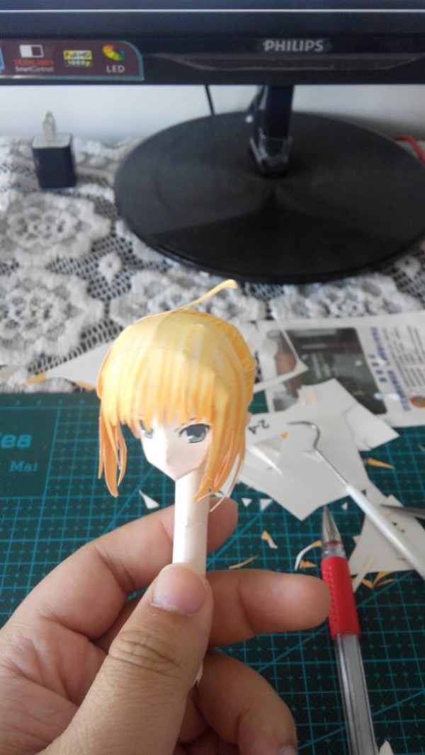 Guzi One Piece King SABER Papercraft Tutorial