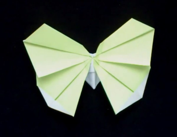 Simple butterfly origami tutorial video