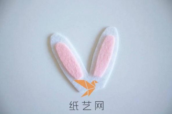 Cute non-woven bunny ears shoe decoration making tutorial