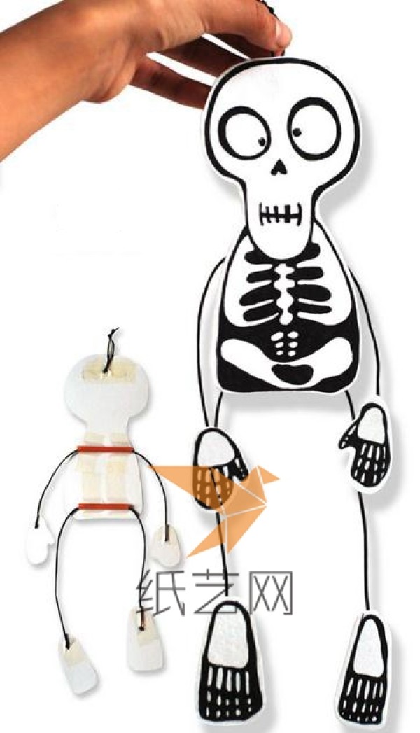 Super cute little skull Halloween decoration making tutorial