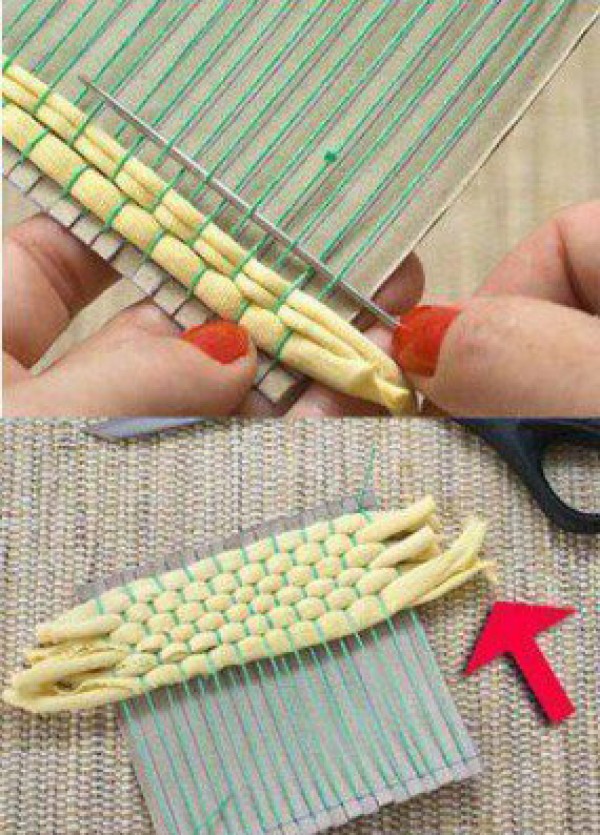 Natural and fresh coaster weaving. Easy DIY cute and lively coaster weaving tutorial at home. Illustrations