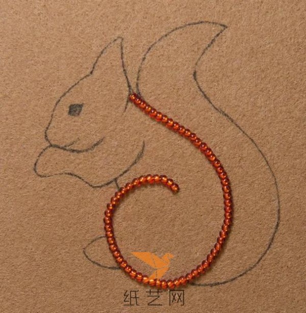 Super exquisite little squirrel brooch New Year gift making tutorial