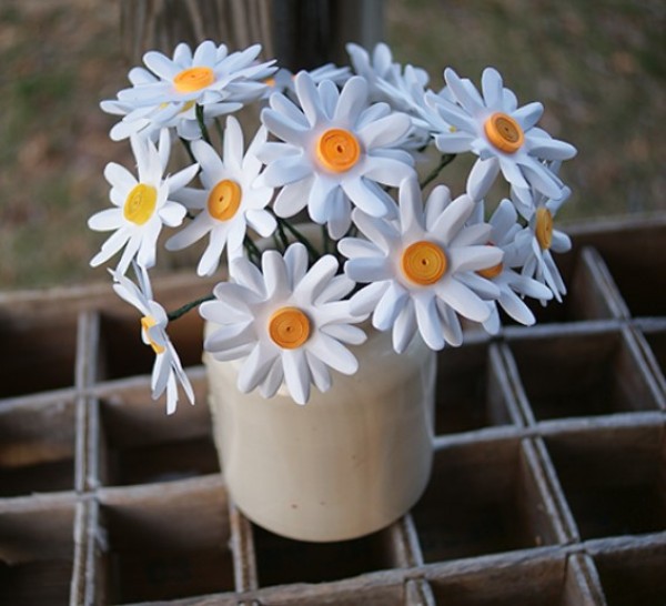 How to make simple paper flowers? How to make creative daisy paper flowers