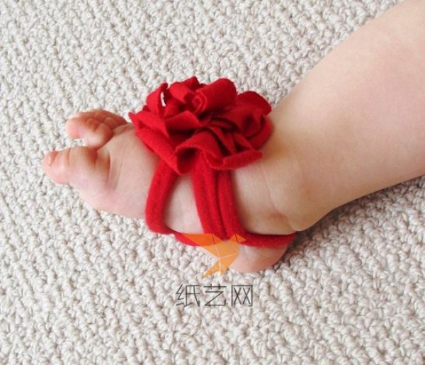 Tutorial on making super cute flower baby shoes