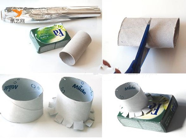 Tutorial on how to make a beautiful camera from waste toilet paper tubes