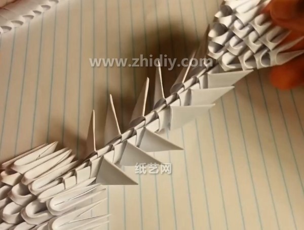 Origami Triangle Insert Fish Bones Manual Origami Making Tutorial