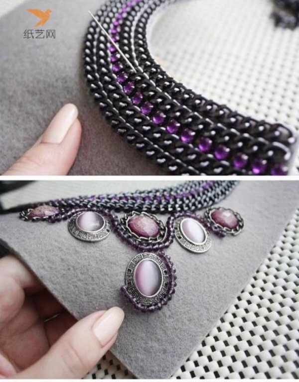 Gorgeous Retro Baroque Style Beaded Necklace Making Tutorial Beading Tutorial