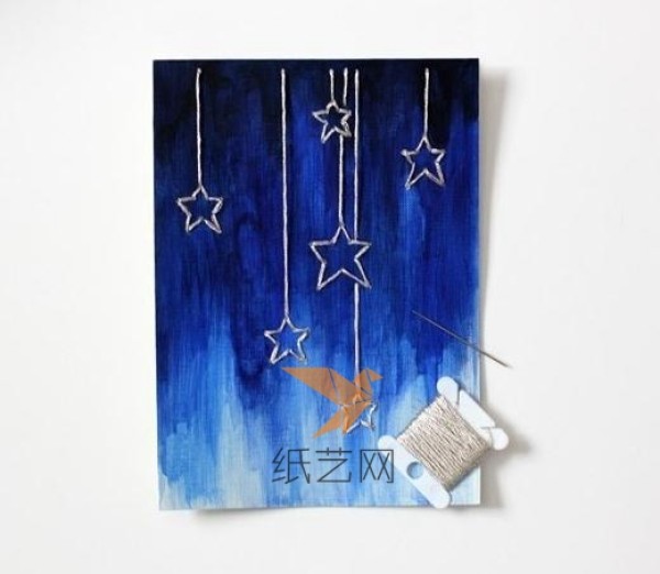 Tutorial on making handmade falling star wall decorations