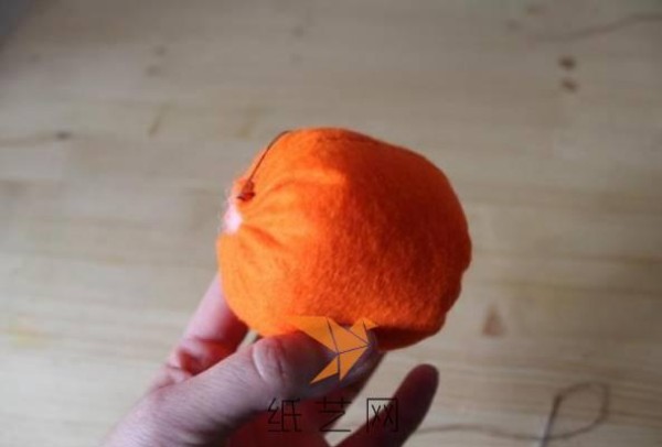 Halloween handmade non-woven small pumpkin doll making tutorial