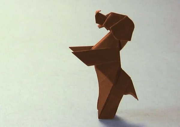 Creative Origami Puppy Tutorial—Standing Handmade Origami Puppy