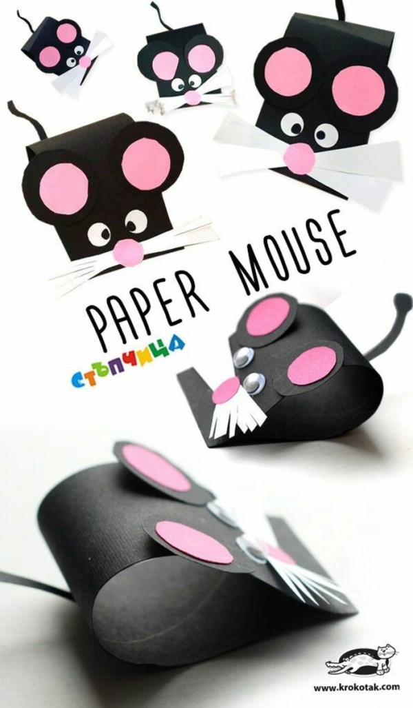 You can make cute little animals with just a few pieces of colored paper! Collection of parent-child handicraft tutorials