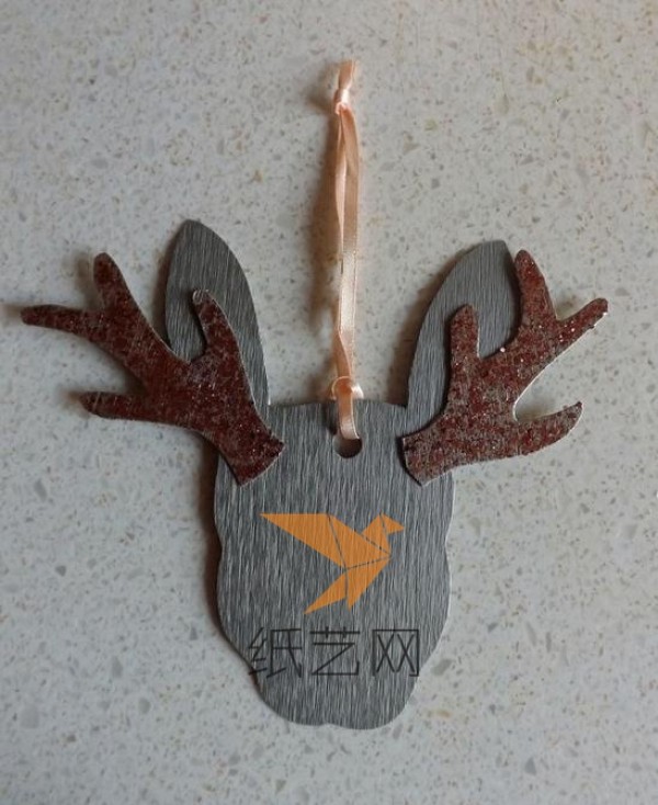 Cute little Christmas elk handmade hanging ornaments DIY tutorial