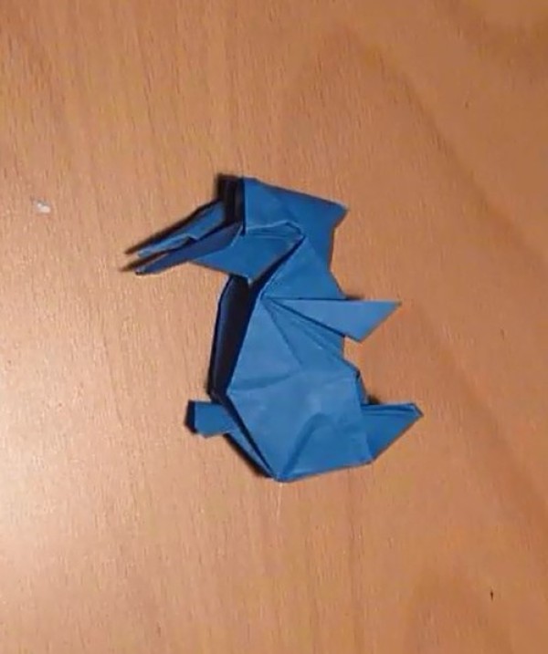 Origami tutorial for making three-dimensional origami rabbit