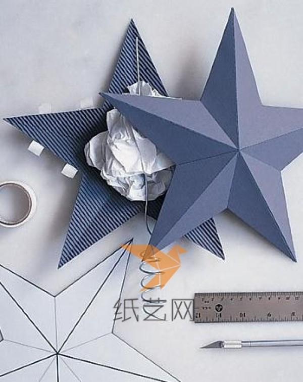 Tutorial on how to make shiny stars on top of Christmas tree