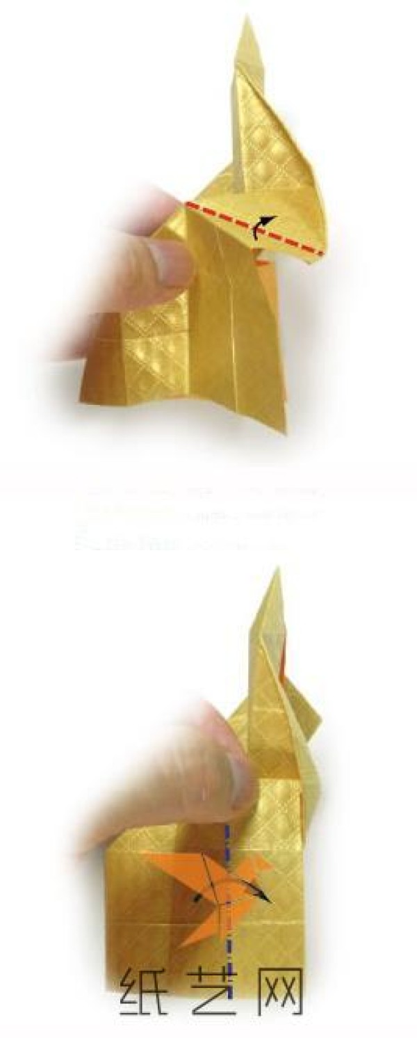 Detailed Origami Golden Throne Making Tutorial Children’s Day Gift