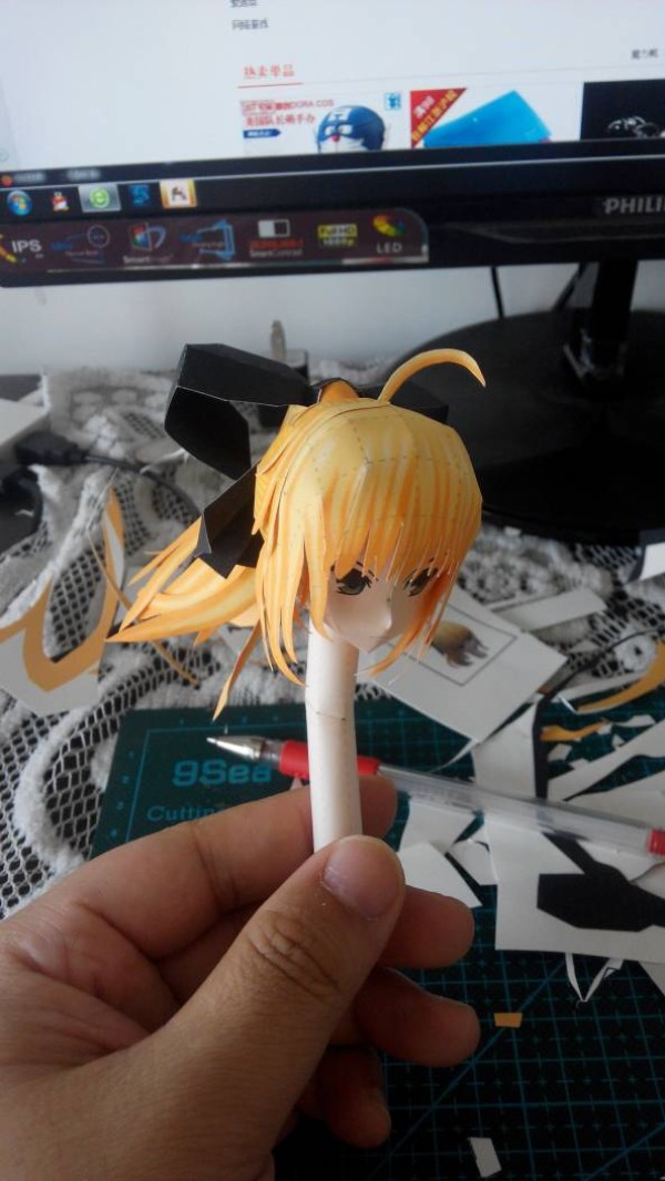 Guzi One Piece King SABER Papercraft Tutorial