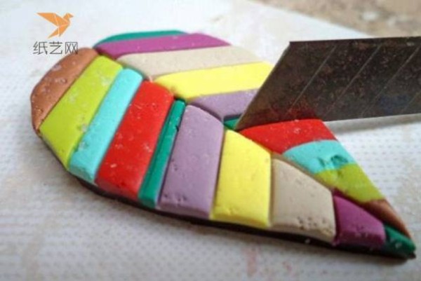 Clay colorful leaf making tutorial clay tutorial