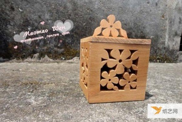 Illustrated tutorial on how to make a hollow wooden box with a lid