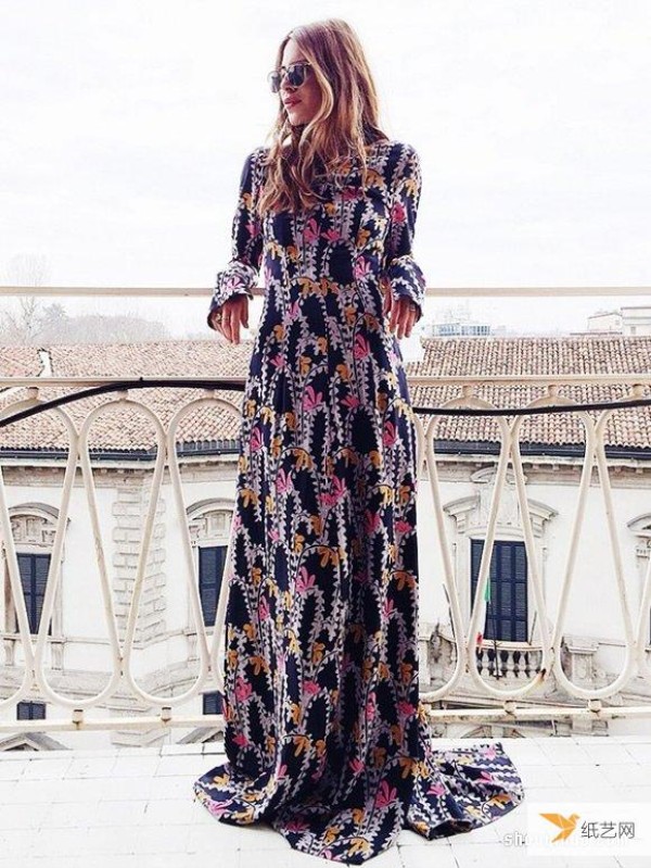 Long dresses with different patterns to bring out the ever-changing summer mood