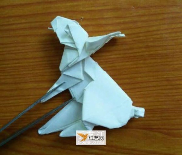 How to make a complicated rabbit using origami