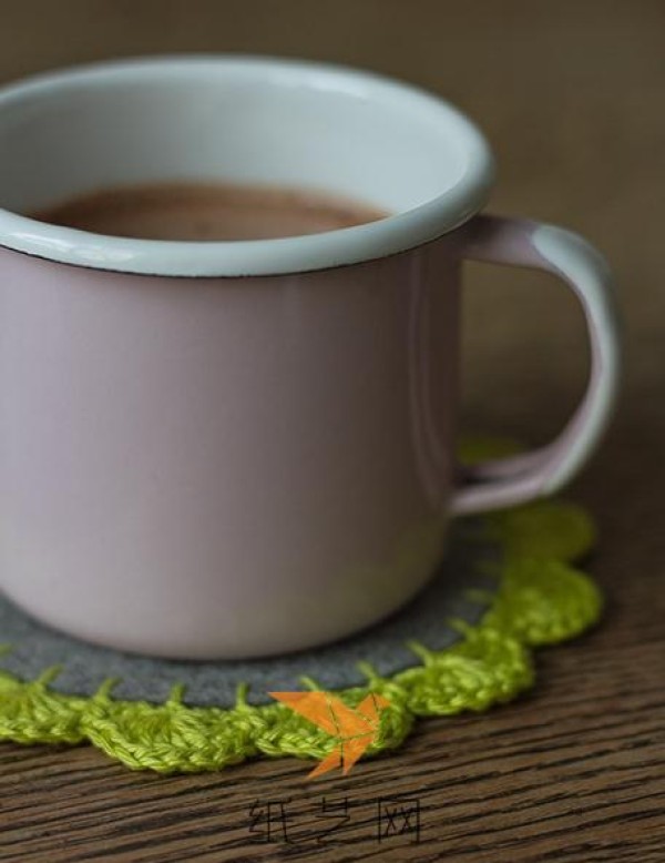 Small and fresh crochet lace coaster making tutorial