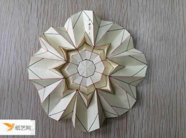 Illustrated tutorial on folding method of beautiful babaihua