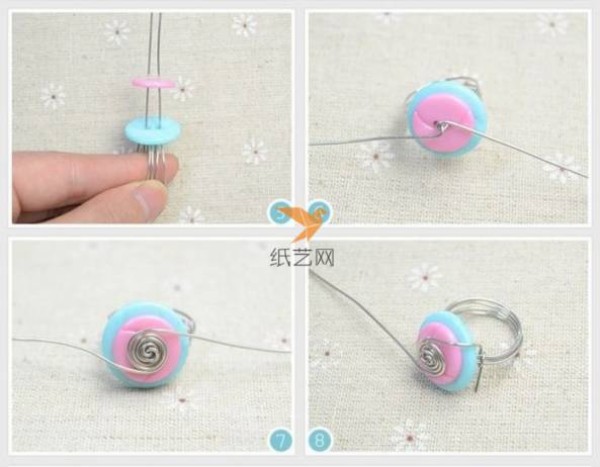 Tutorial on turning waste into treasure with a smile button wire winding ring