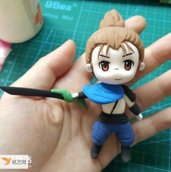 Personalized League of Legends swordsman Yasuo doll made from clay