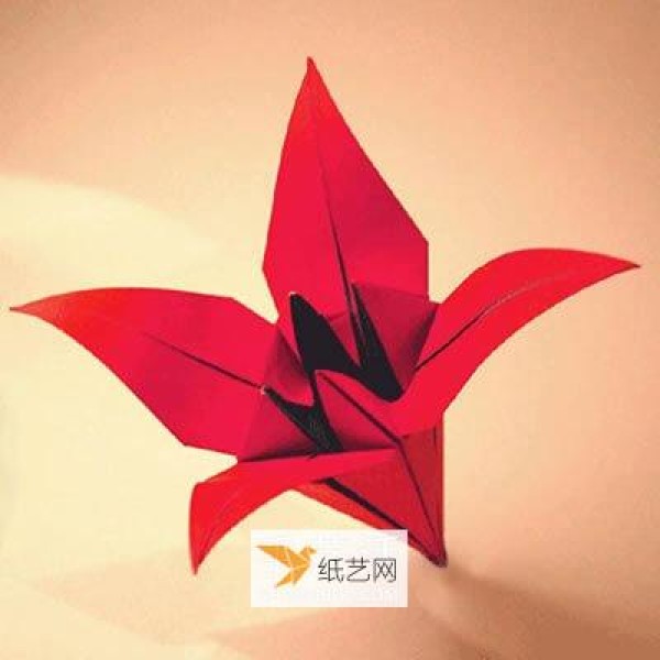 Easy way to fold paper lilies by hand