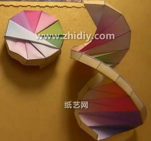 Origami double helix DNA handmade tutorial