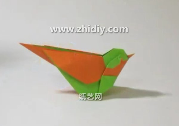 Exquisite handmade origami bird tutorial