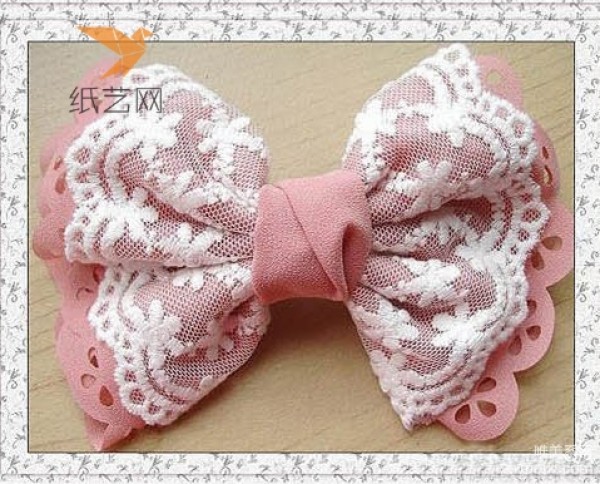 Fabric tutorial Korean version sweet style fabric bow making tutorial