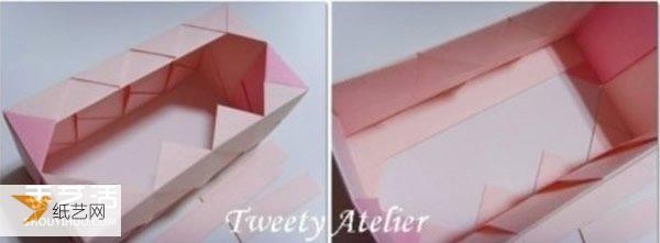 Illustration of the folding method of making a beautiful and personalized tissue paper box and napkin box