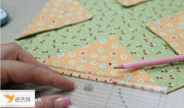 Tutorial on how to make handmade fabric cherry blossom bags