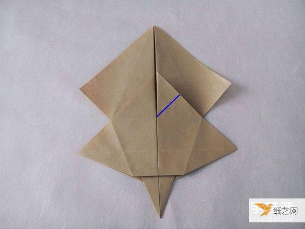 Tutorial on how to fold a very complicated standing three-dimensional paper rabbit