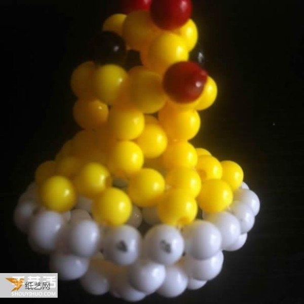 Tutorial on making hatched chick beaded handicrafts