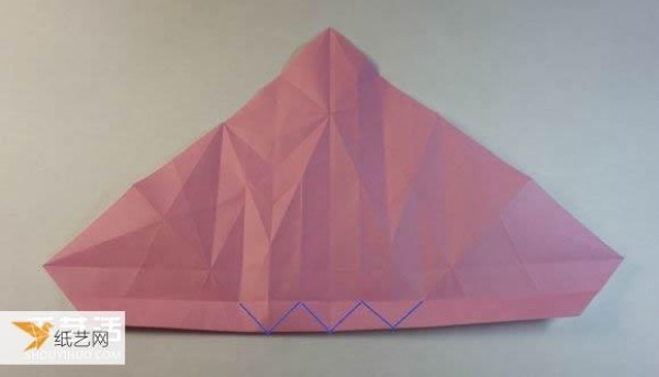 Illustrated step-by-step tutorial for girls using origami to fold something that looks complicated