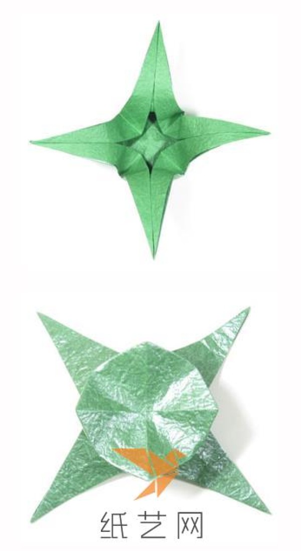 Flowering origami box making tutorial