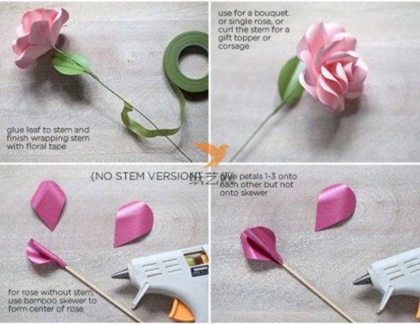 Beautiful Paper Rose Paper Art Making Tutorial