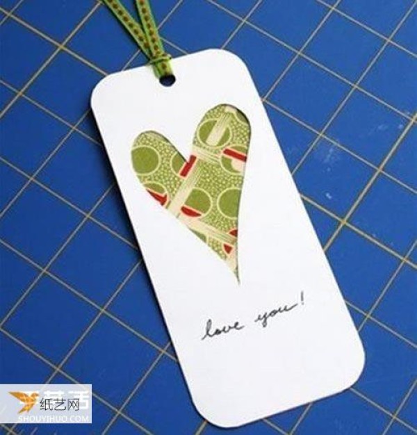 Illustration of how to make a personalized love bookmark specially for your lover