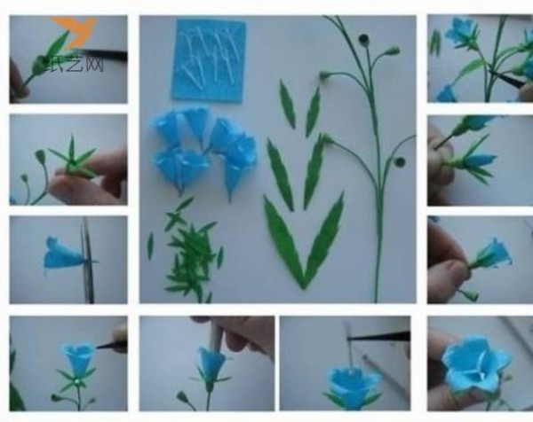 Paper Craft Tutorial Blue Hyacinth Paper Craft Making Tutorial