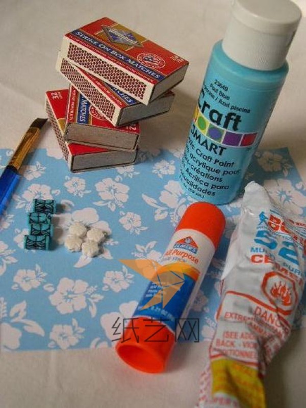 Tutorial on how to use matchbox waste to make a cute little cabinet