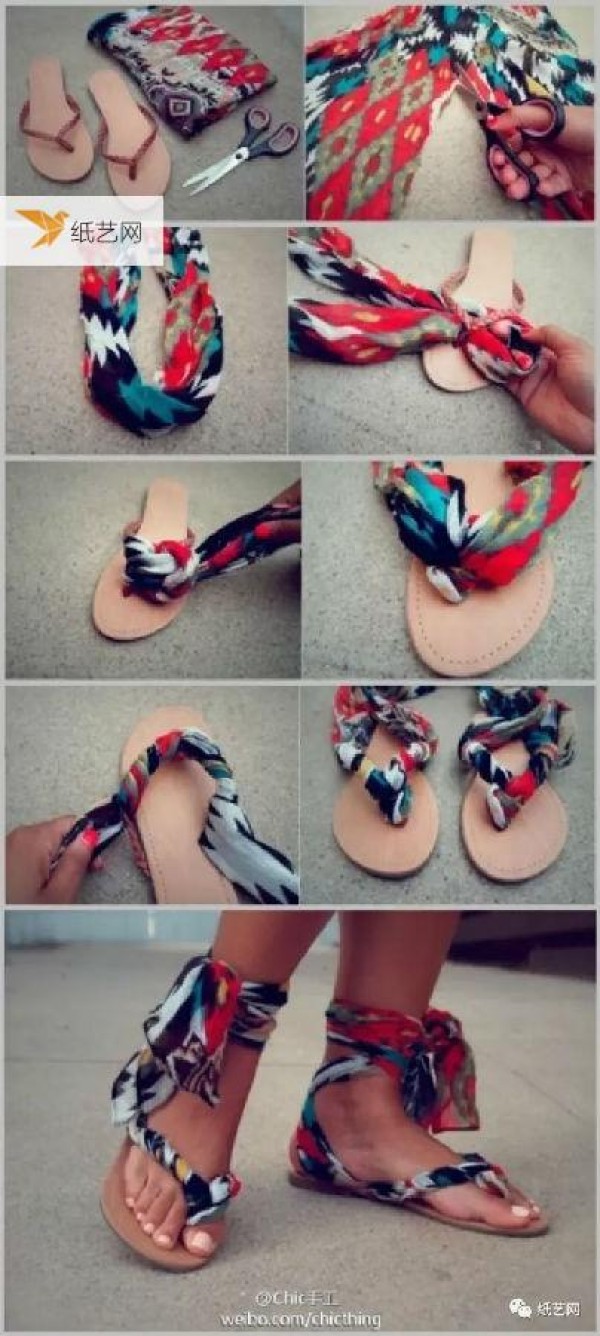 Six tutorials to change your summer sandals and flip-flops like buying a new pair of shoes! Turn waste into treasure and renovate old things.