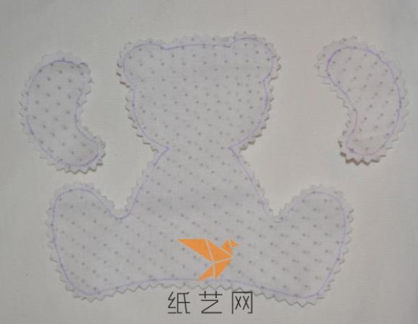 Cute fabric bear decorative painting production tutorial